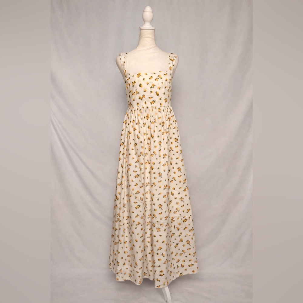 NWT / J.Crew Squareneck midi dress in budding rose print - Picture 2 of 5
